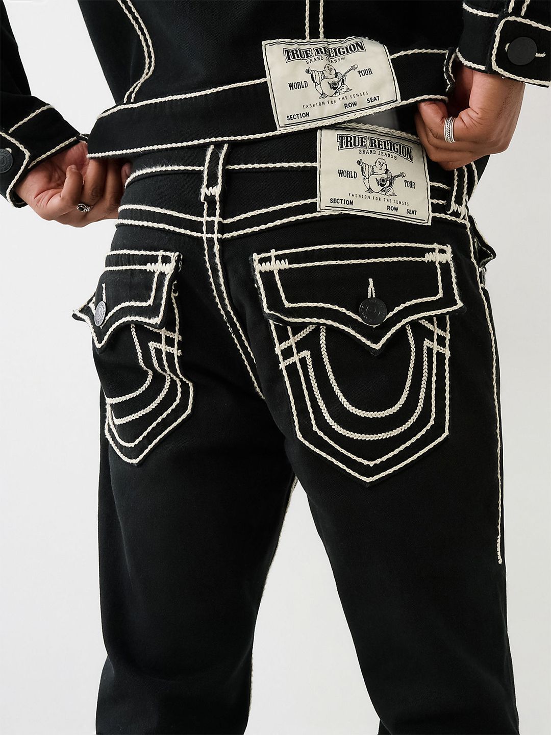 Buy True Religion Men Rope Stitch Ricky Straight Fit Mid-Rise