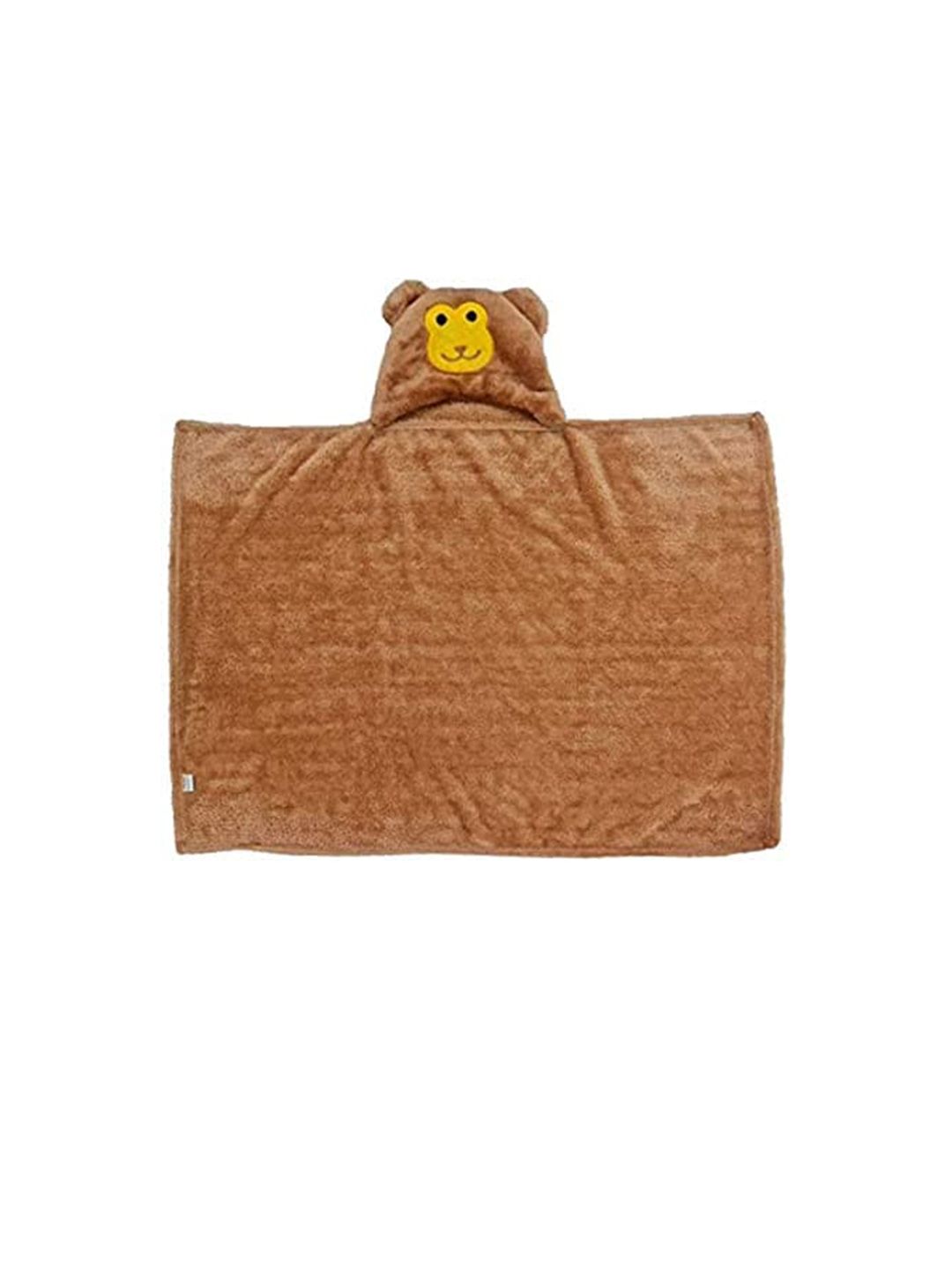 Bajo's Kids Brown & Yellow Bath Towel