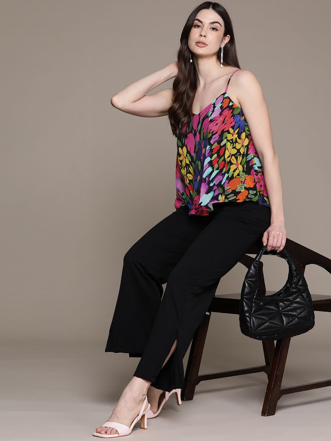 Label Ritu Kumar Print Georgette Top