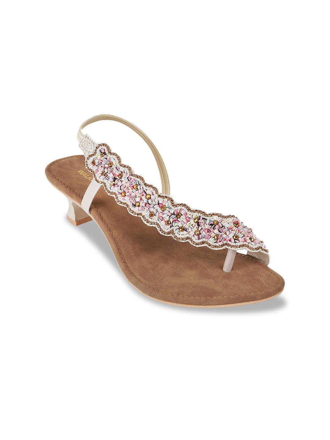 WALKWAY by Metro Embellished Open Toe Block Heels