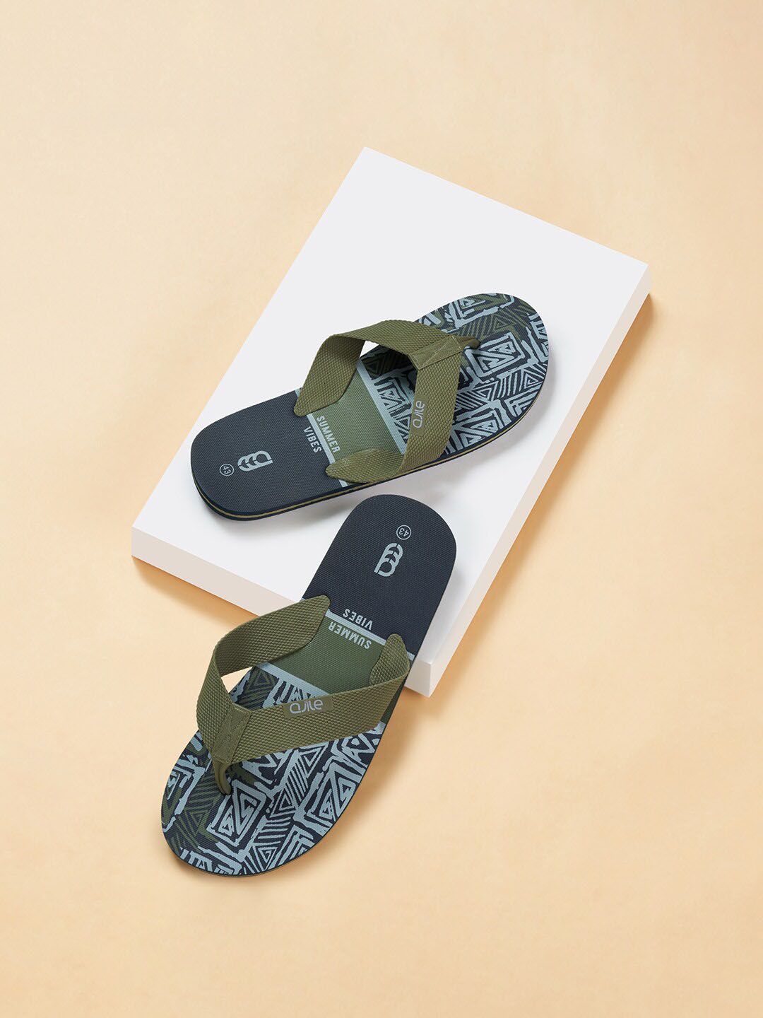 Ajile by Pantaloons Men Printed Thong Flip-Flops