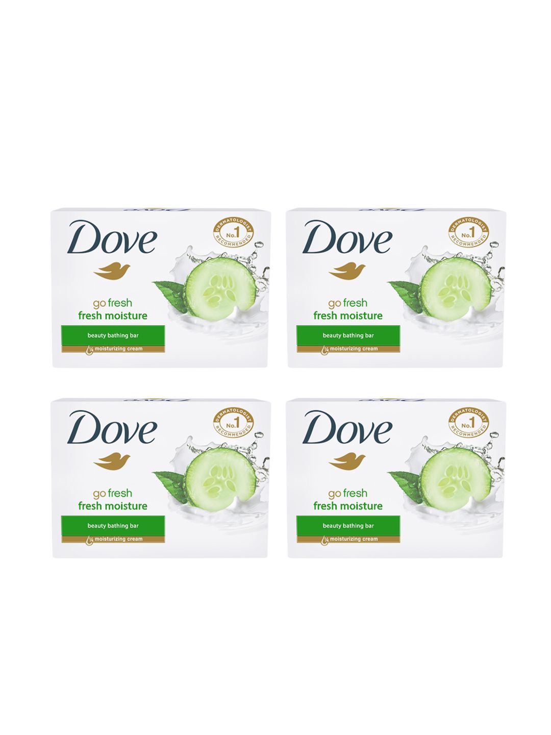 Buy Dove Set of 4 Go Fresh Moisture Soap - 75g each - Soap for