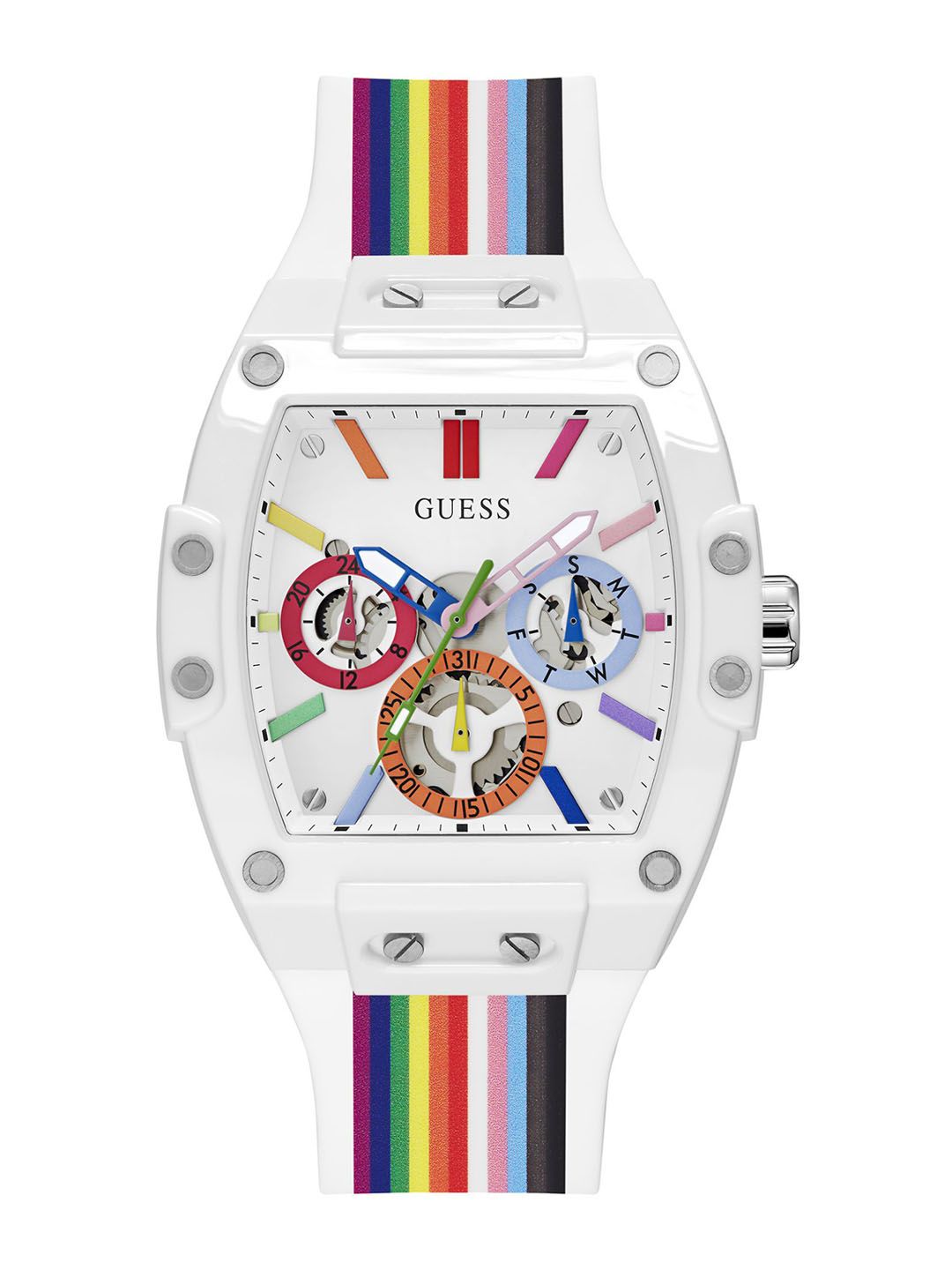 GUESS GUESS Rectangle 42mm White Dial Analog Men Watch - GW0720G1