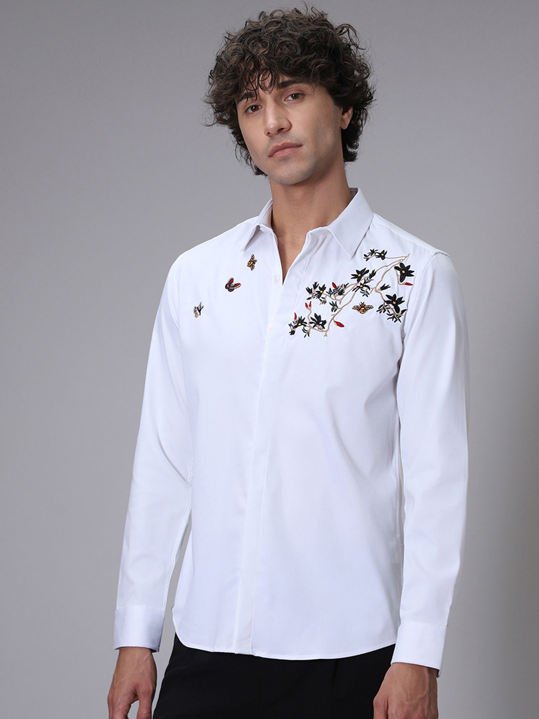 Needle Work Party Shirt Banana Club Premium Slim Fit Needle Work Party Shirt