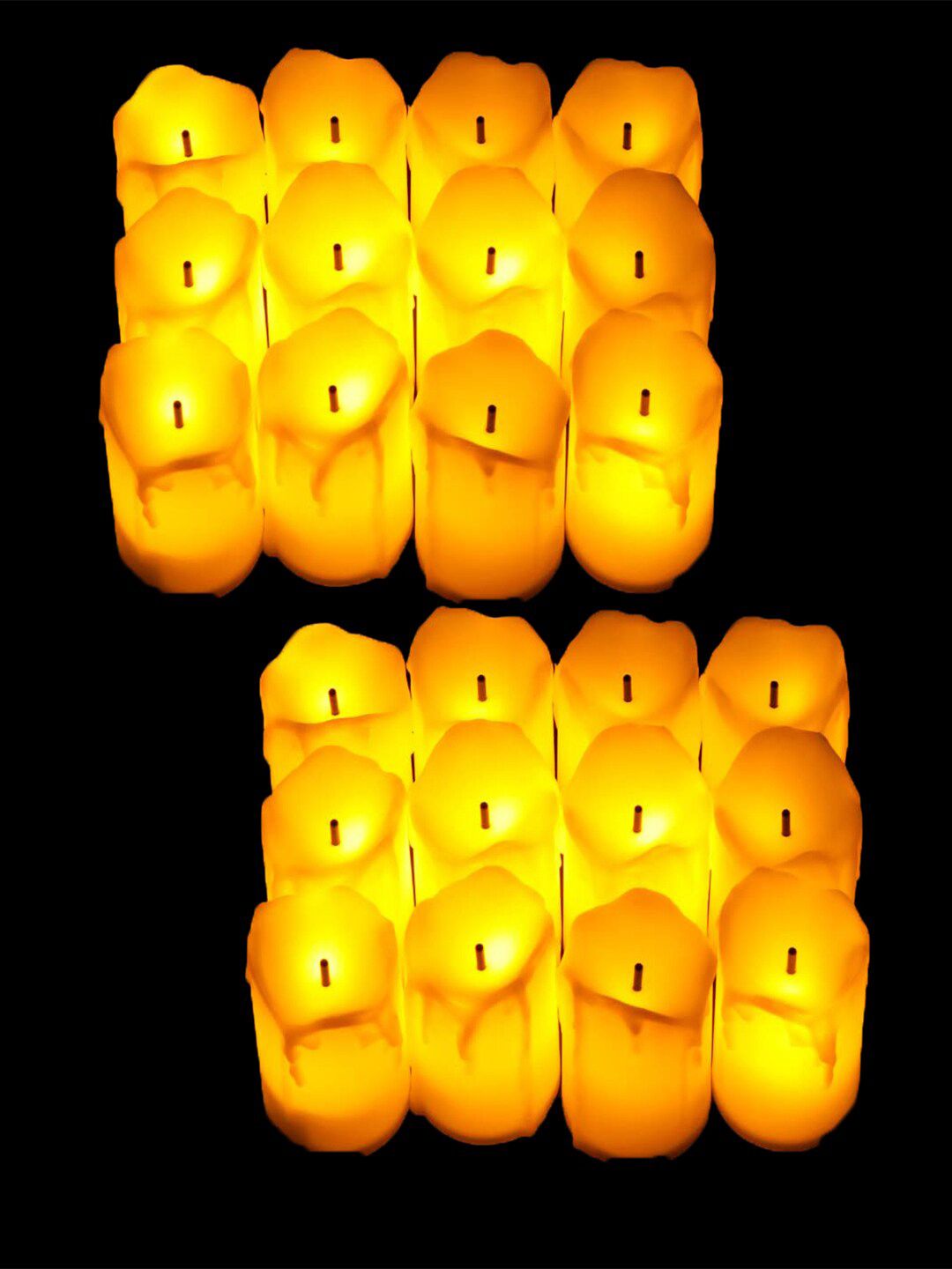 Kuber Industries Warm Yellow Acrylic Cylinder Solid High Quality Electrical Table Lamps