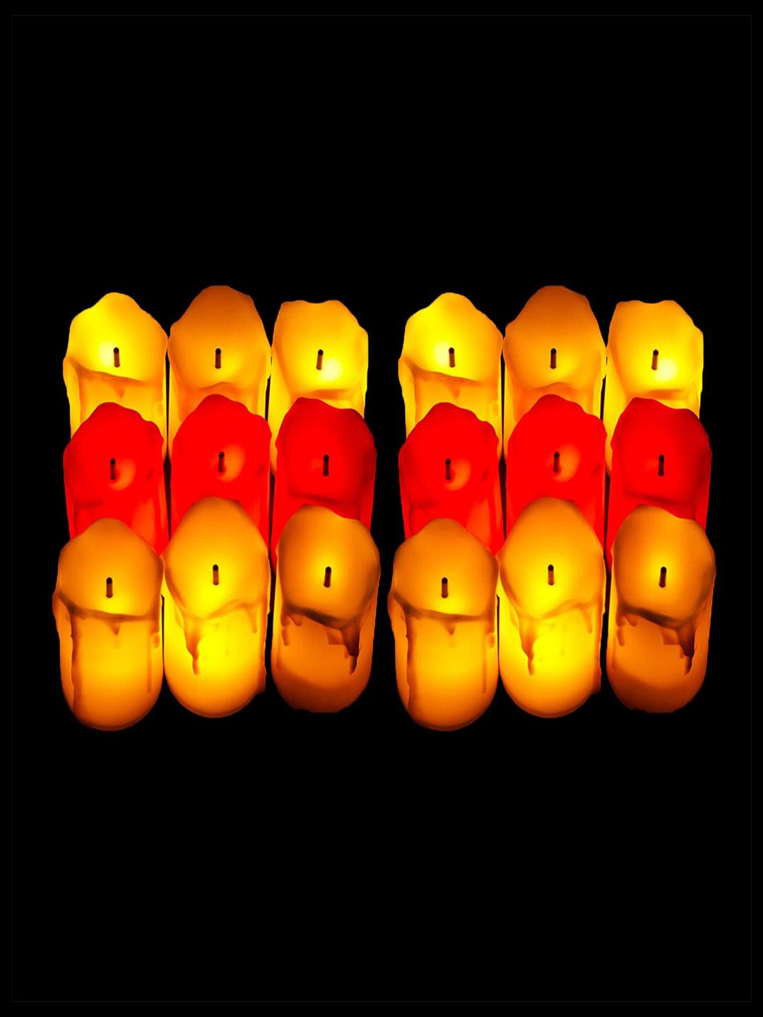 Kuber Industries Warm Yellow Acrylic Cylinder Solid High Quality Electrical Table Lamps
