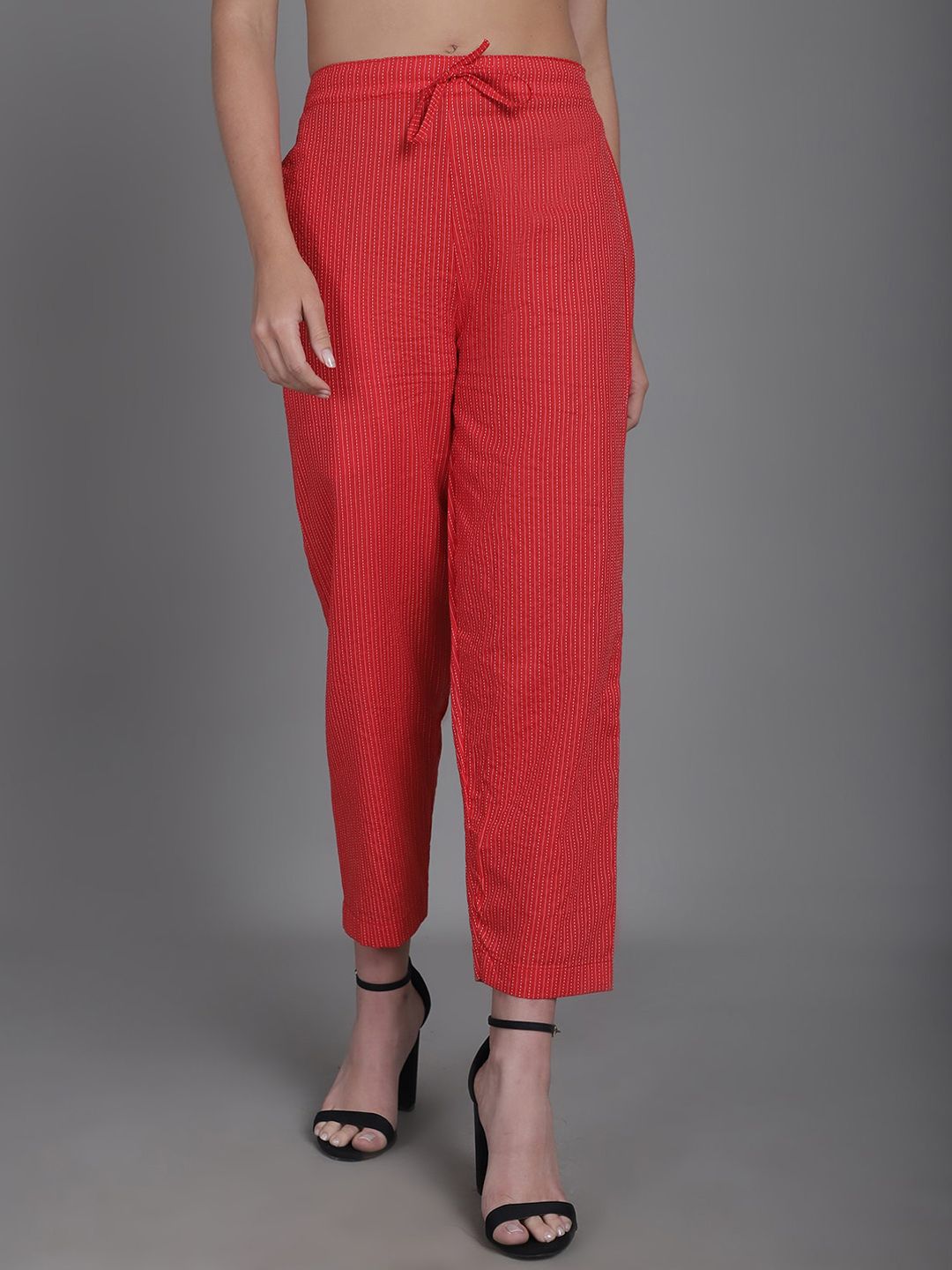 Aarsha Women Relaxed Straight Leg Trousers