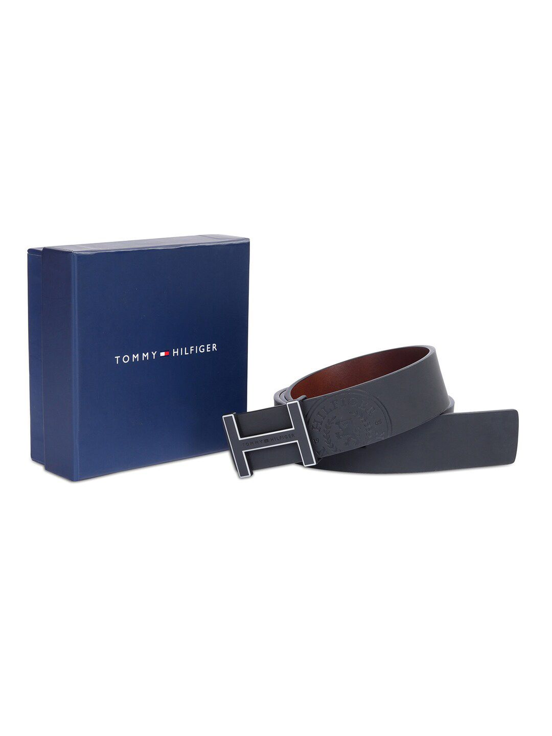 Tommy Hilfiger Men Textured Leather Reversible Belt