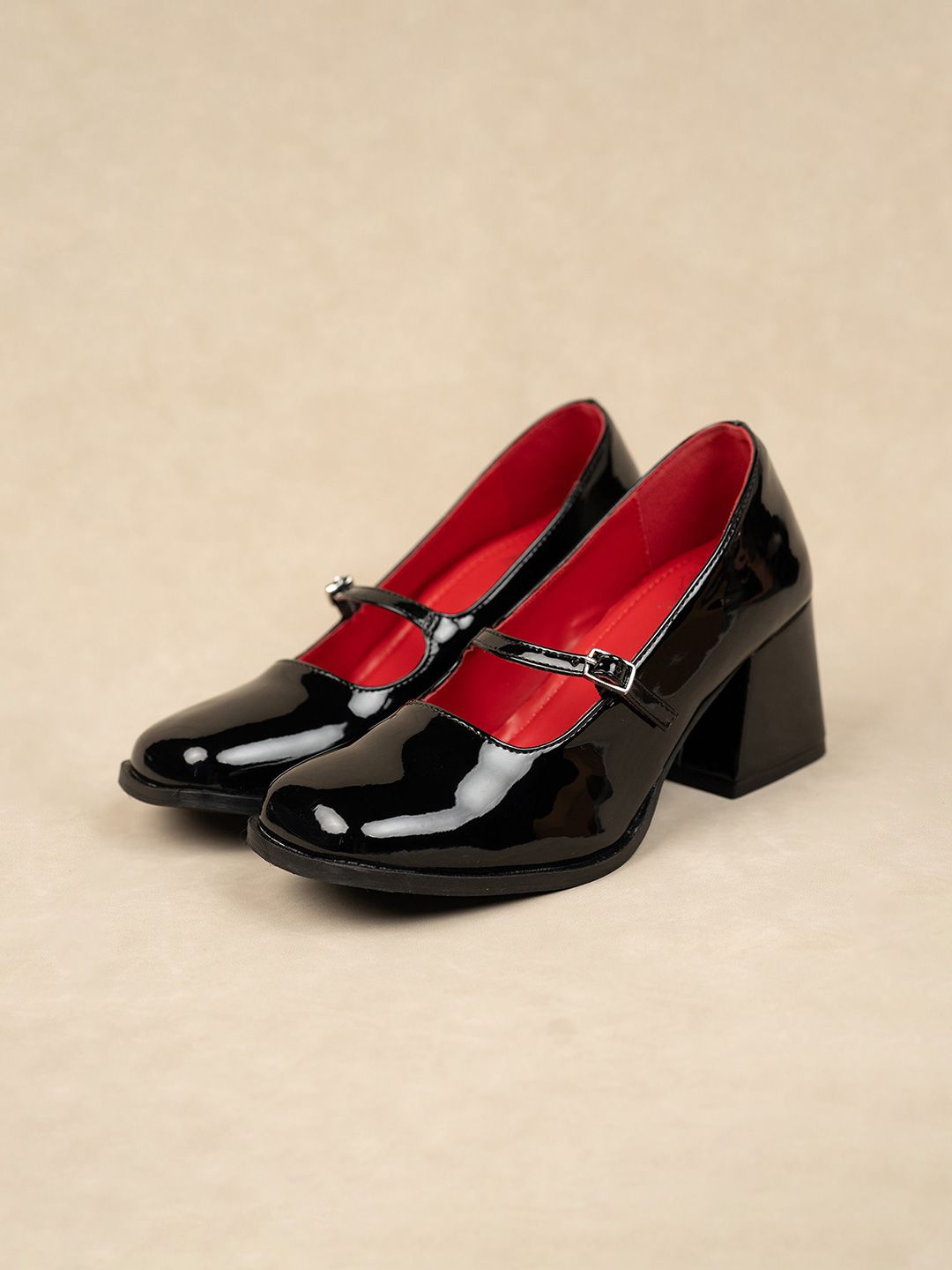 Shrimpton Manhattan Heels Theater Women Shrimpton Manhattan Mary Jane Block Heels