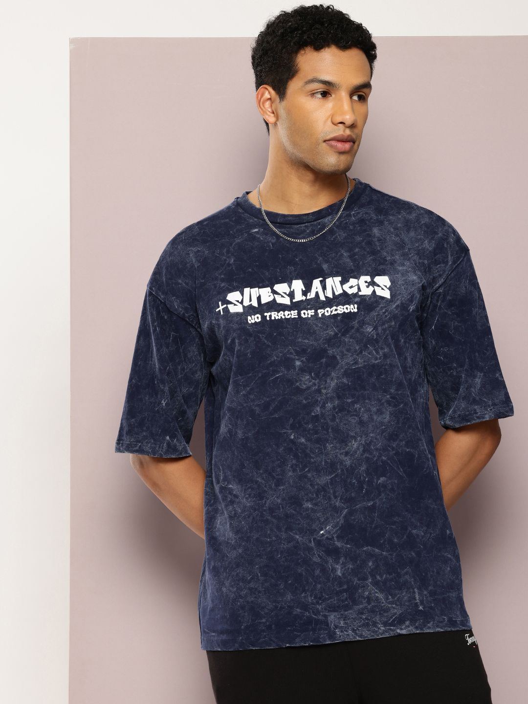 Buy Kook N Keech Typography Printed Drop-Shoulder Washed Effect
