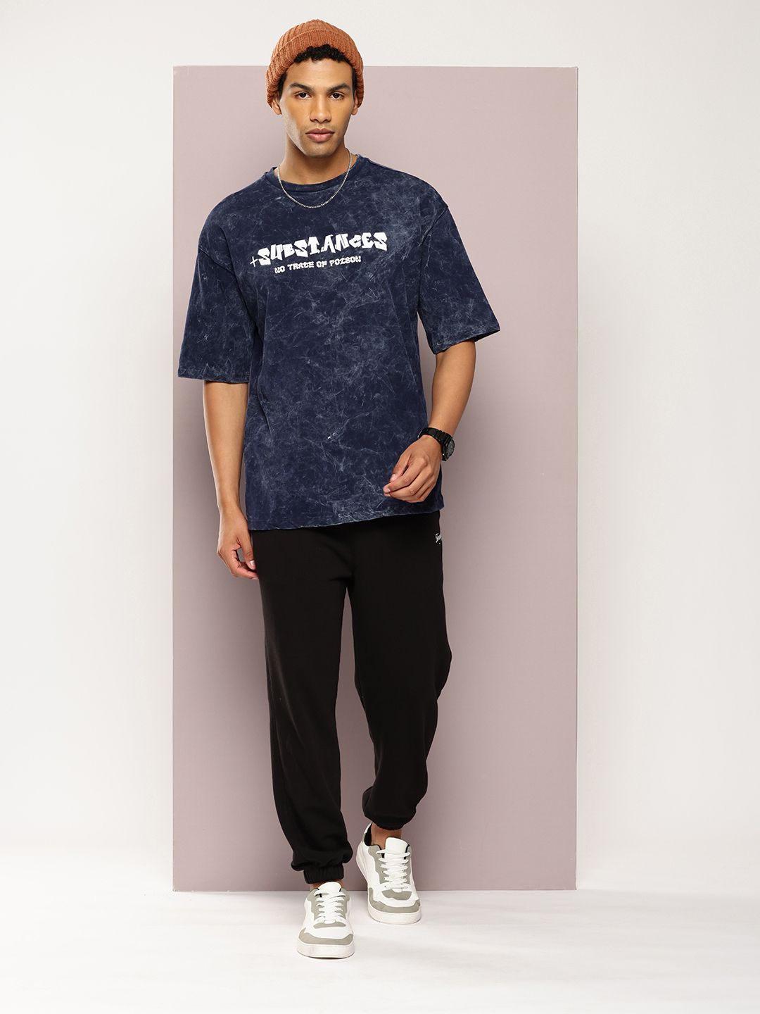 Buy Kook N Keech Typography Printed Drop-Shoulder Washed Effect