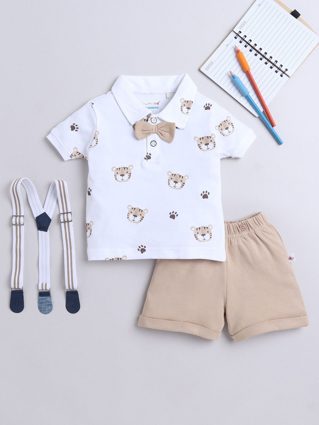 BUMZEE Boys Printed T-shirt with Shorts