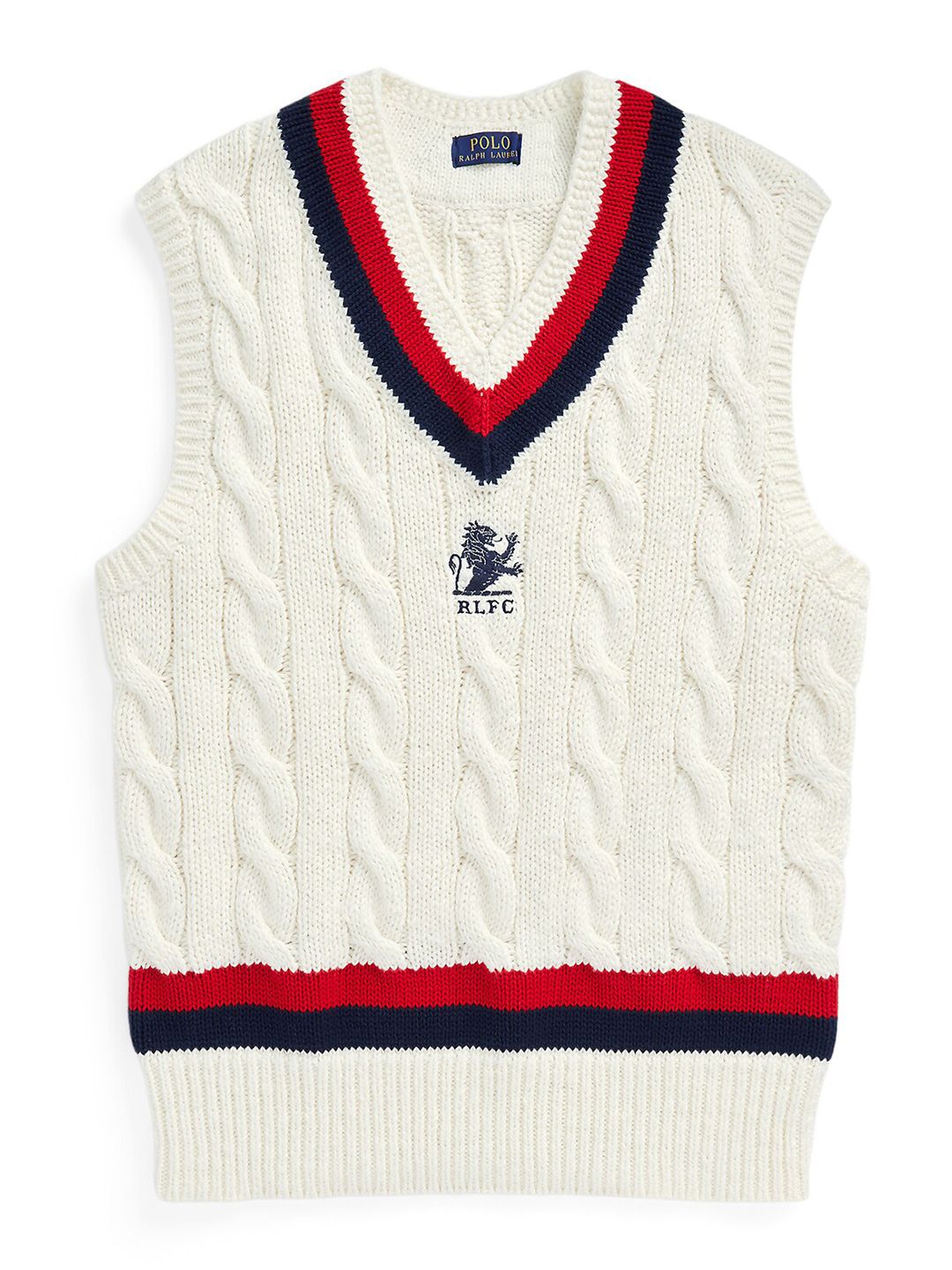 L’Appartement COTTON WOOL KNIT VEST Buy Polo Ralph Lauren Cable Knit Self Design Pure Cotton V-Neck