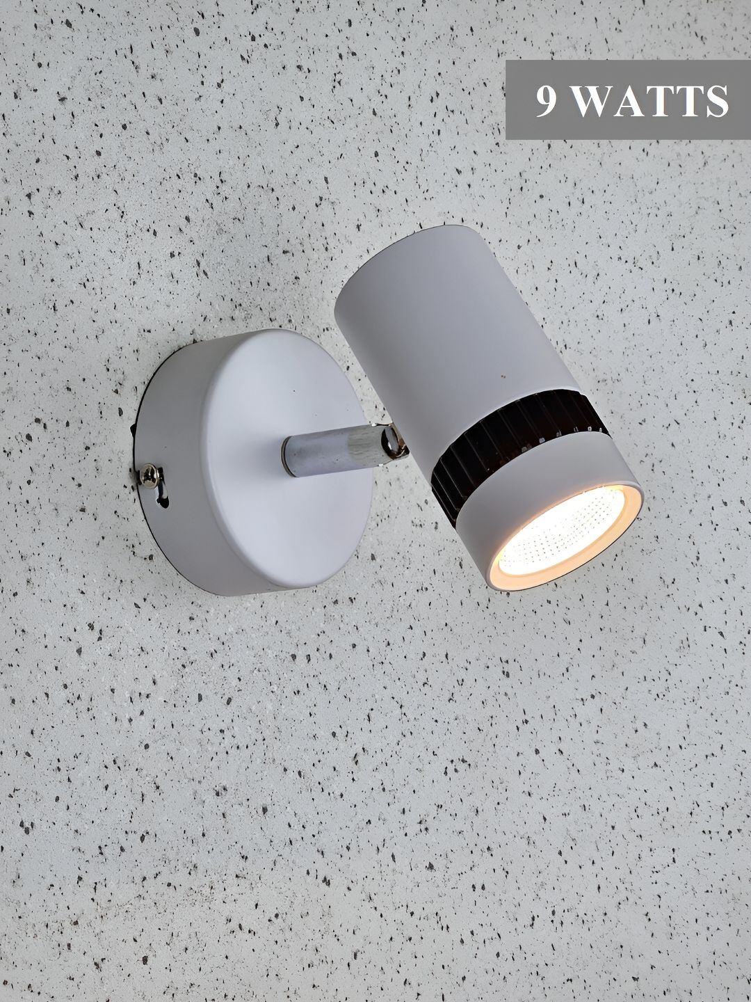 Mufasa White & Black Colourblocked Aluminium Wall Lamp