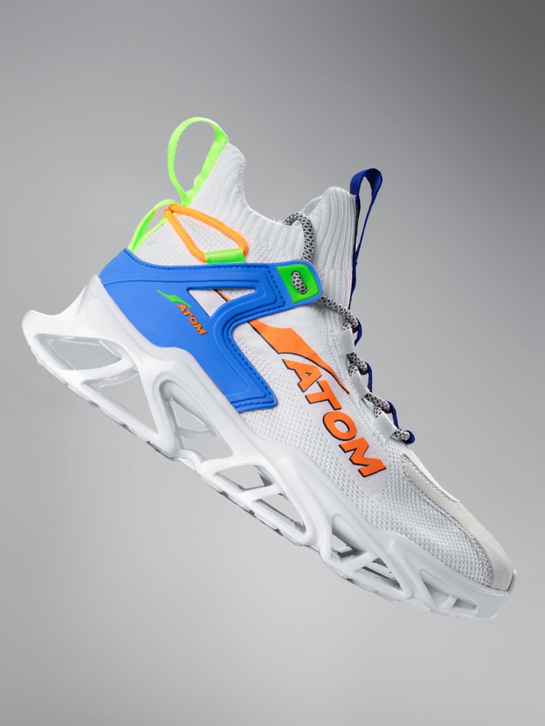 Atom Men Colourblocked Lace Up Sneakers