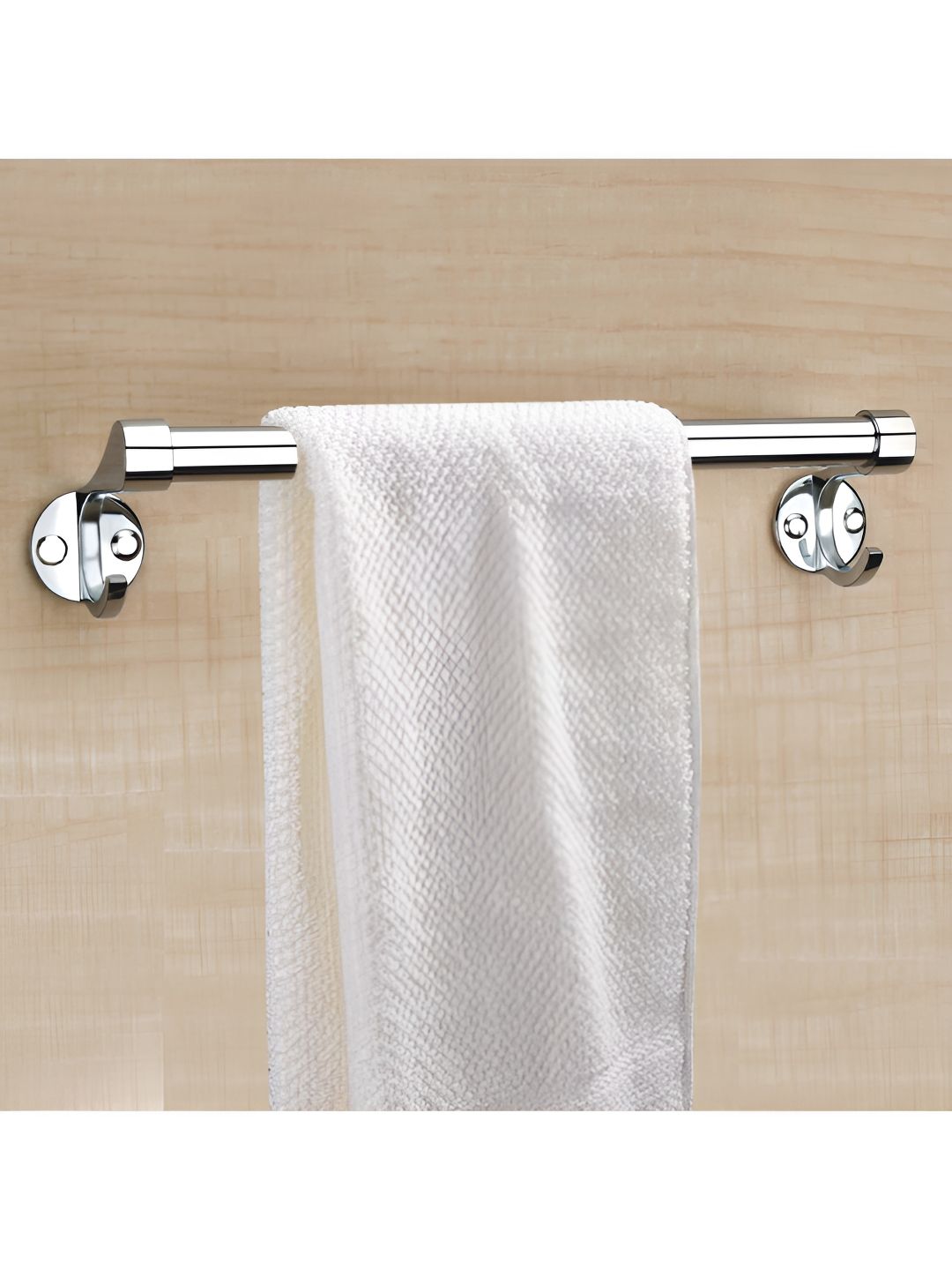 Plantex Silver-Toned Stainless Steel Towel Holder