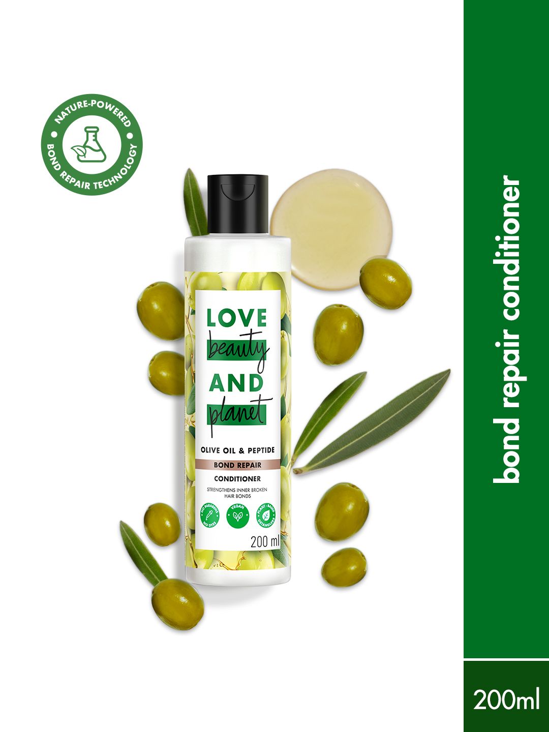 Love Beauty & Planet Bond Damage Repair Conditioner With Olive Oil & Peptide - 200ml