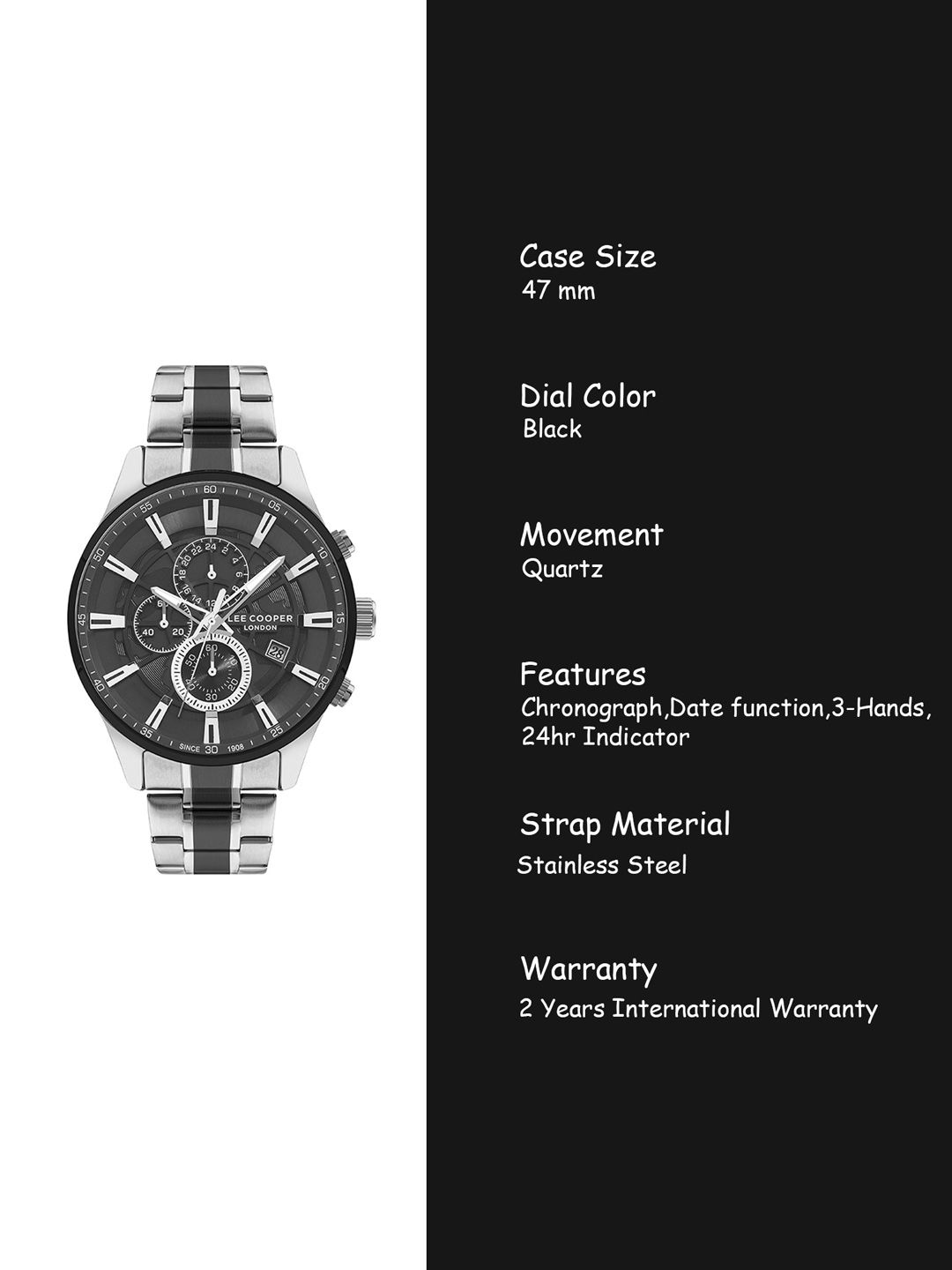 Buy Lee Cooper Men Brass Dial Bracelet Style Straps Analogue