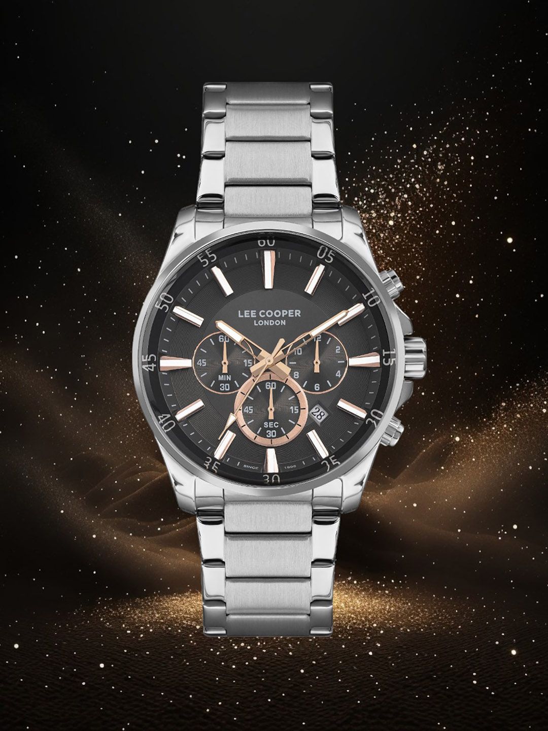Buy Lee Cooper Men Bracelet Style Straps Analogue Chronograph