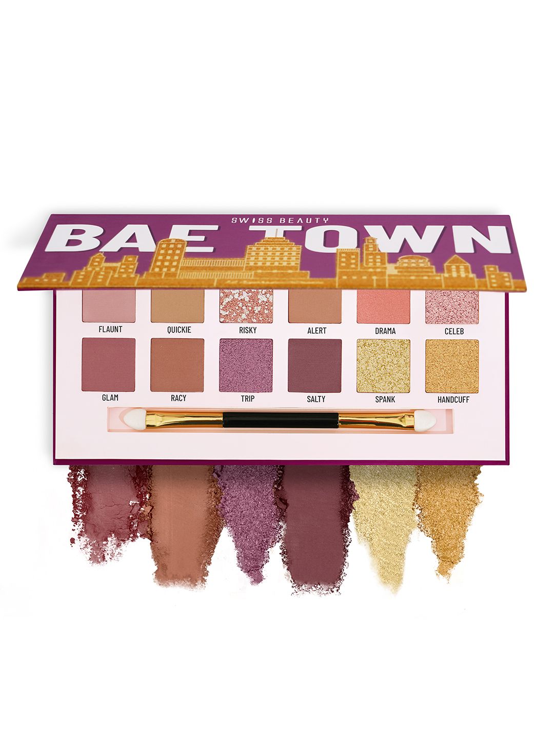 SWISS BEAUTY Bae Town Eyeshadow Palette 14 g - Lover Girl
