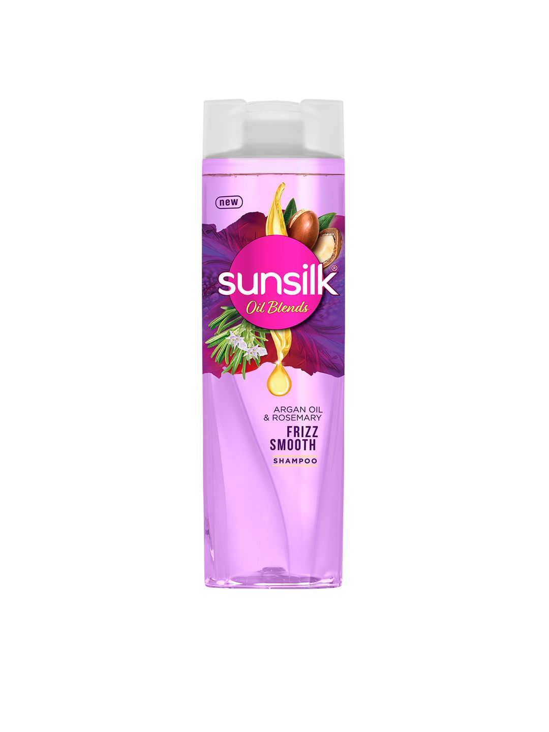 Sunsilk Oil Blends Frizz Smooth Shampoo with Argan Oil & Rosemary - 370 ml