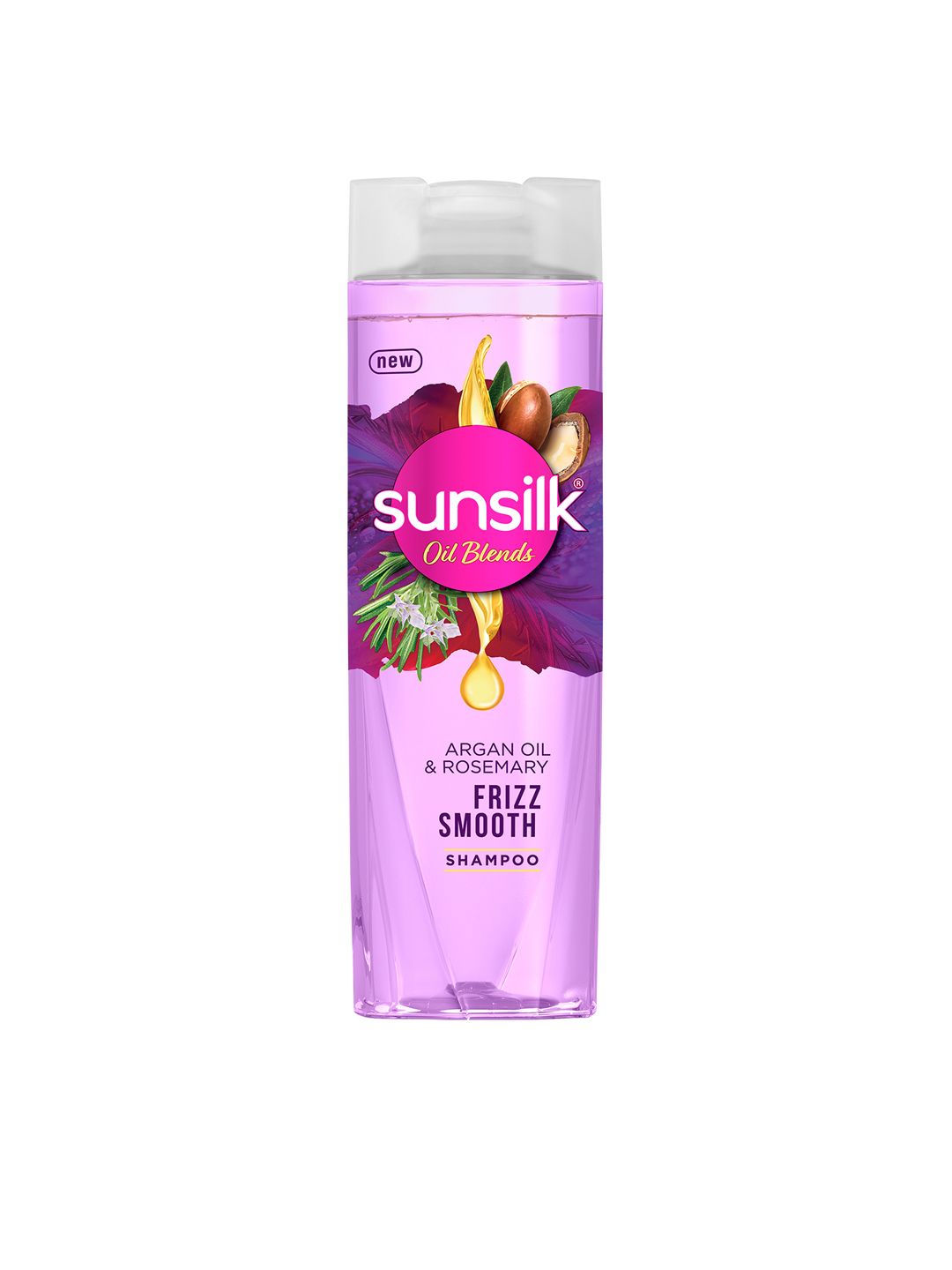 Sunsilk Oil Blends Frizz Smooth Shampoo with Argan Oil & Rosemary - 195 ml