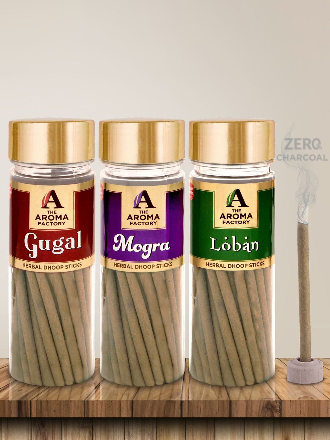 The Aroma Factory Wood 3 Piece Eco-Friendly Ganesh Chaturthi Incense Sticks