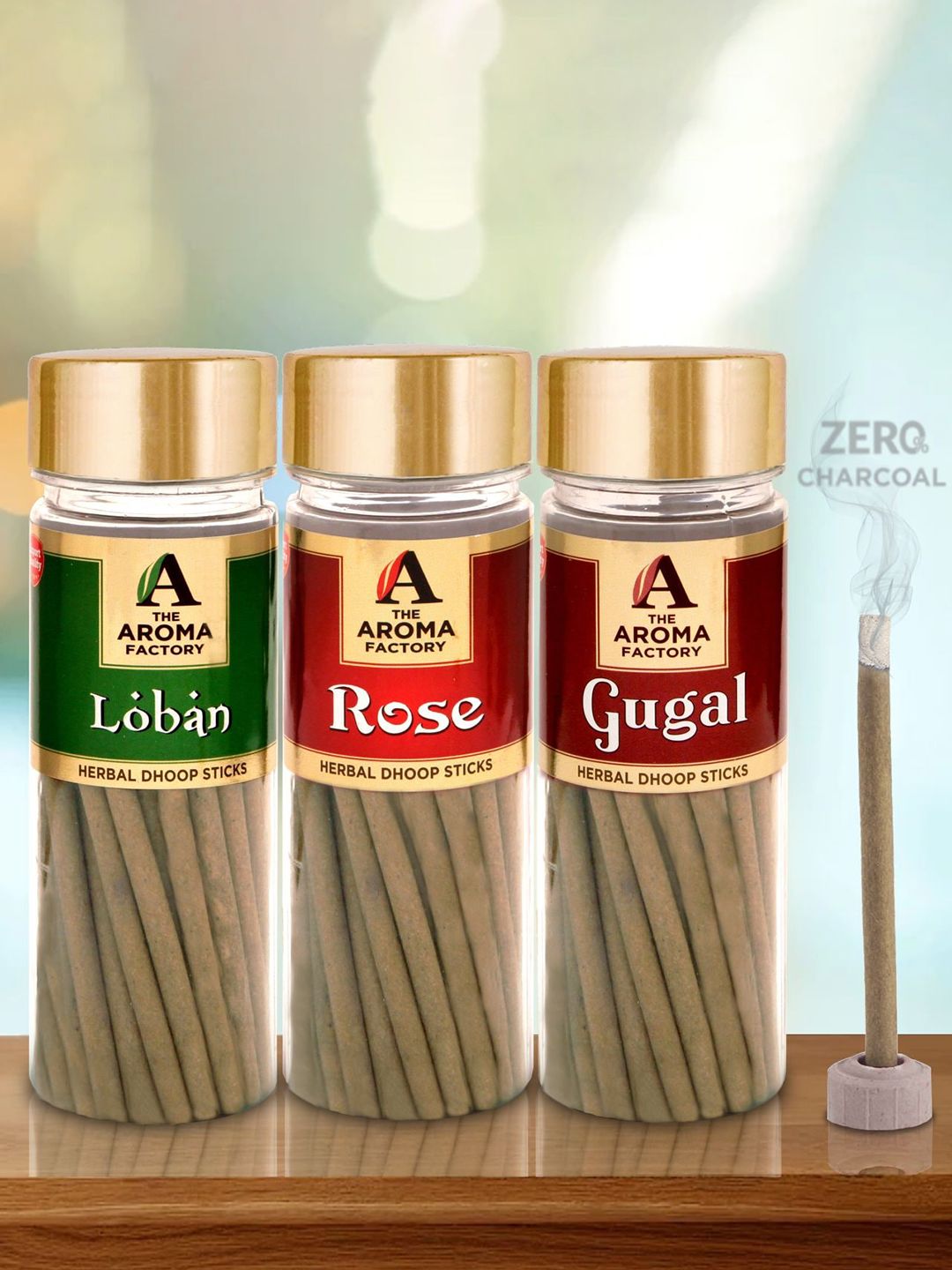 The Aroma Factory Wood 3 Piece Scented Ganesh Chaturthi Incense Sticks