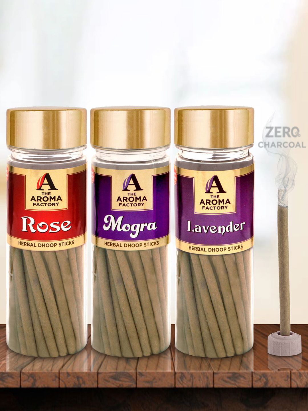 The Aroma Factory Wood 3 Piece Scented Ganesh Chaturthi Incense Sticks