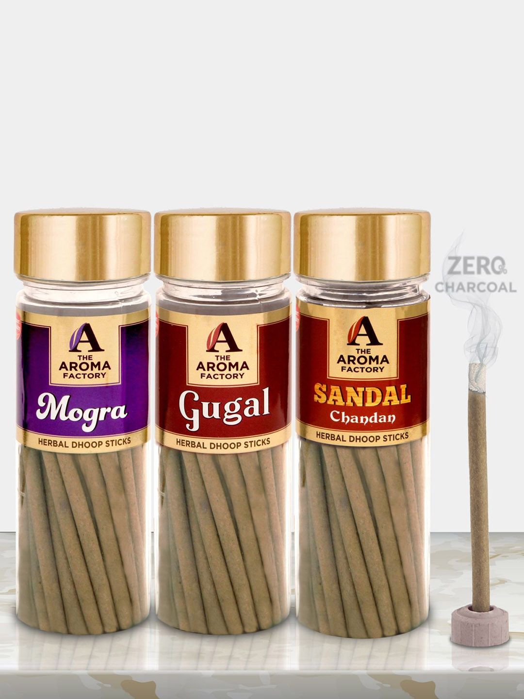 The Aroma Factory Wood 3 Piece Eco-Friendly Ganesh Chaturthi Incense Sticks