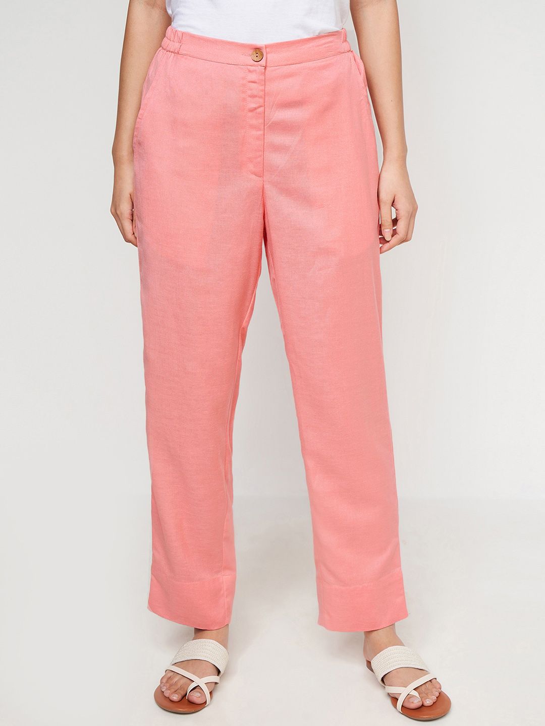 Global Desi Global Desi Women Straight Fit Parallel Trousers