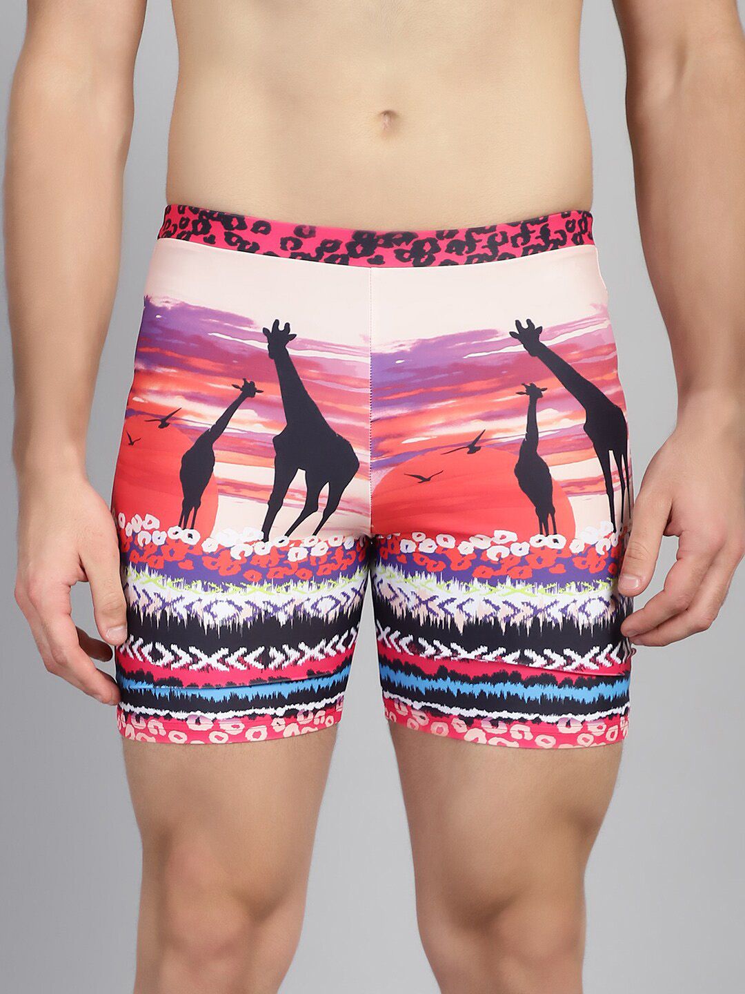 CUKOO Men Printed Swim Bottoms