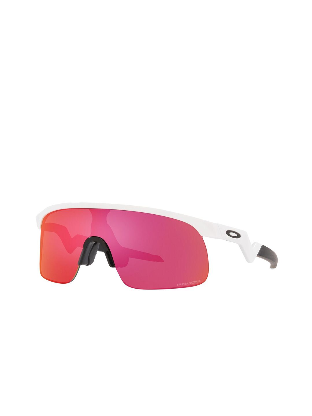 OAKLEY JUNIOR Boys UV Protected Red Lens Rectangle Sunglasses - 0OJ901090100423