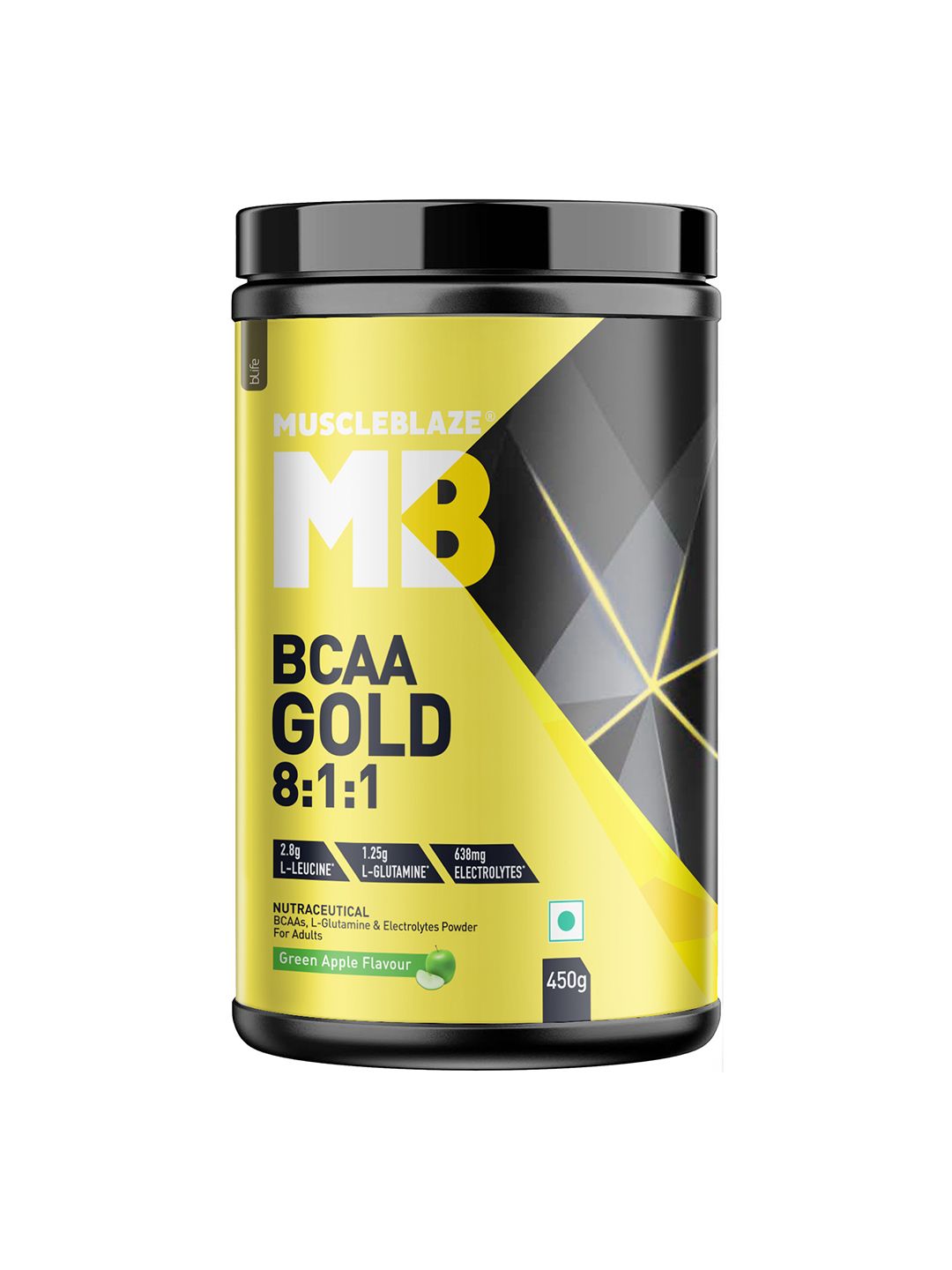 MuscleBlaze MuscleBlaze BCAA Gold Green Apple Flavour-450 gms