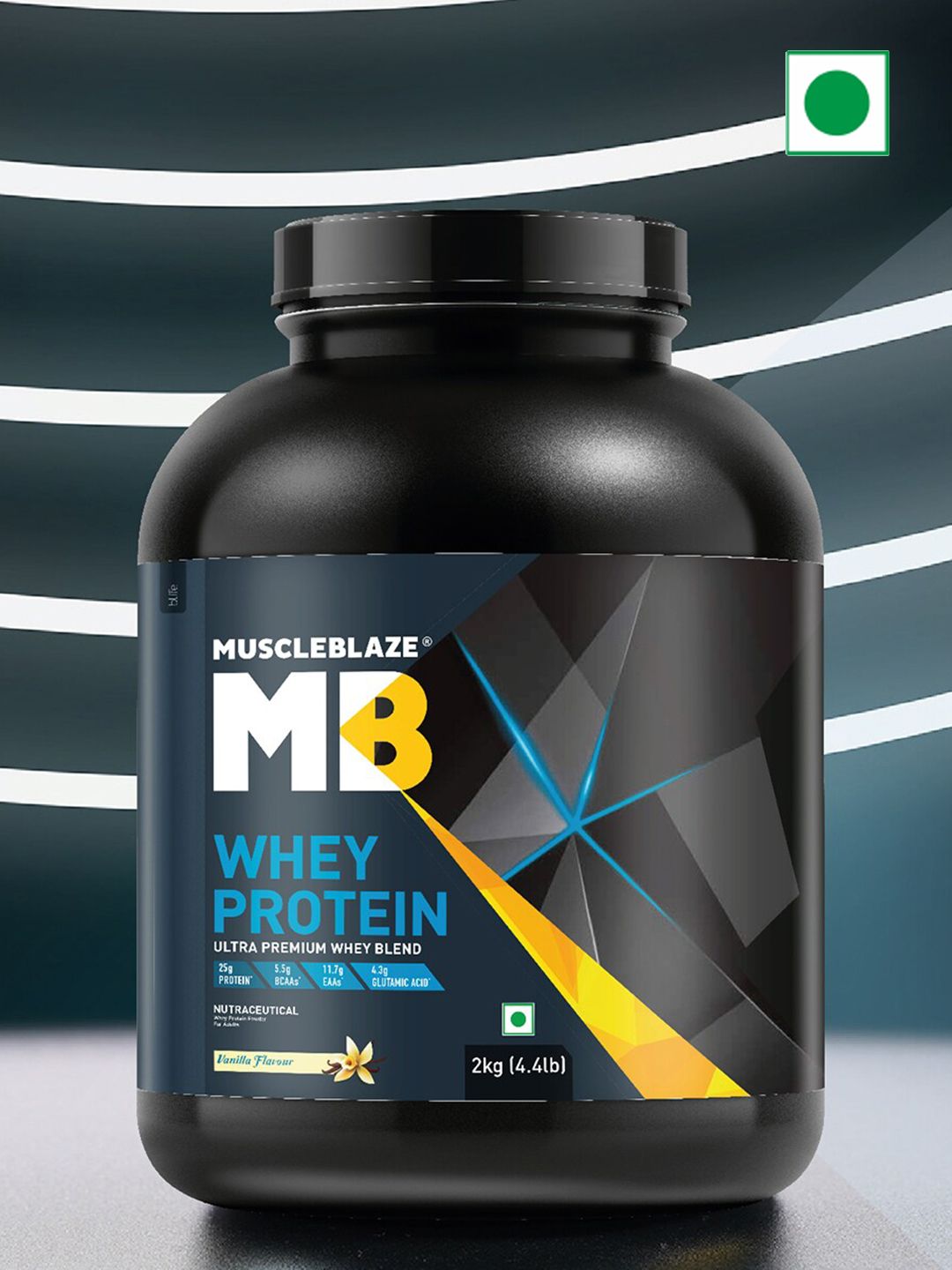 MuscleBlaze MuscleBlaze 100% Whey Protein- Vanilla Flavor -2 kg