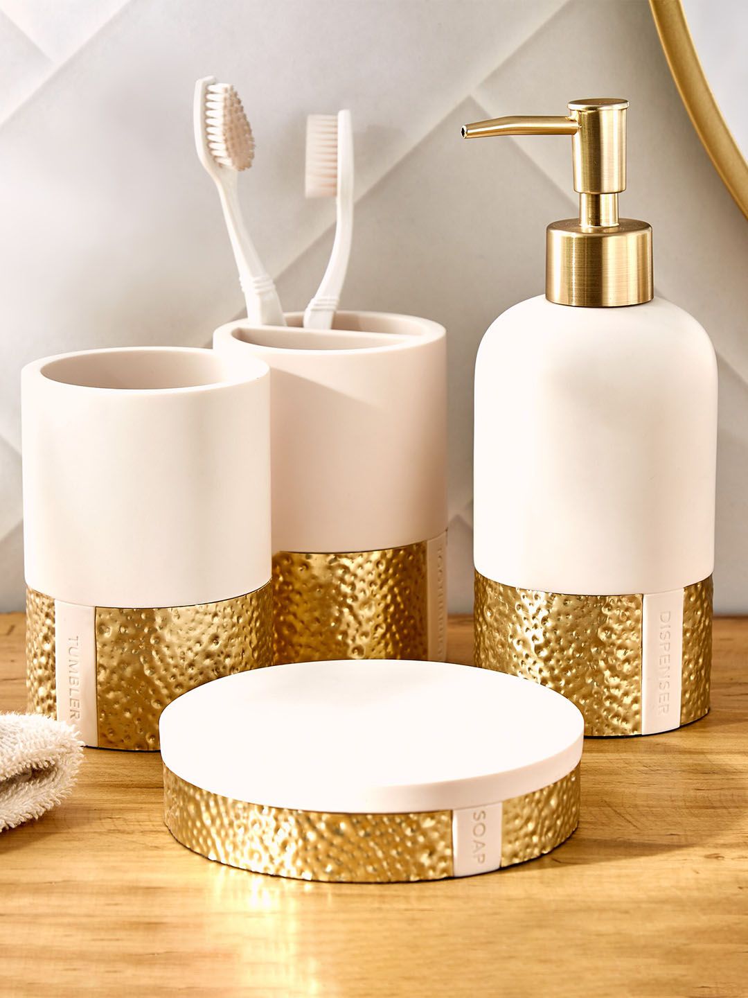 Home Centre Zenvio White Classic Glossy Tumbler