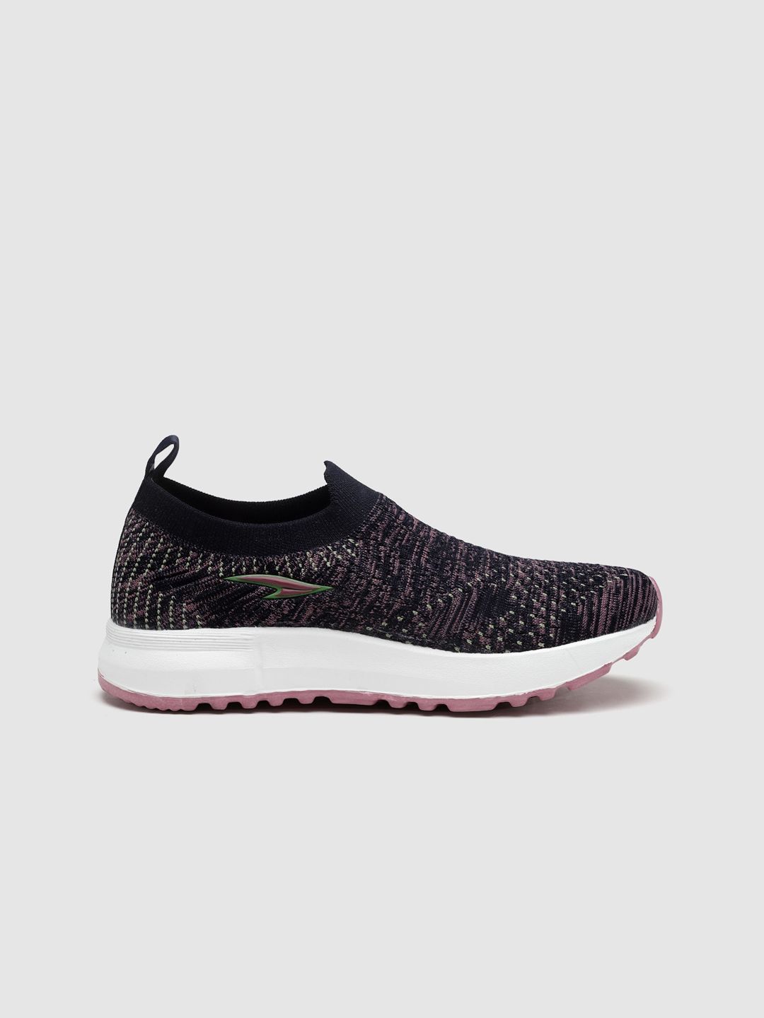 Buy ASIAN Women Textured Round Toe Textile Memory Foam Slip-On