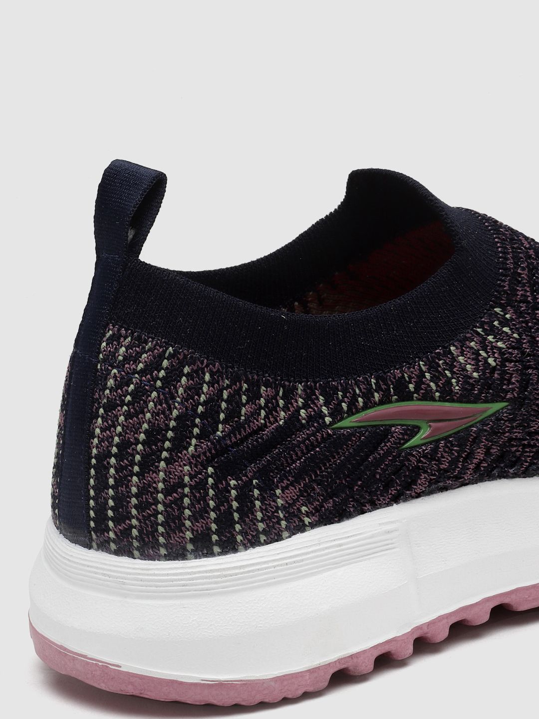 Buy ASIAN Women Textured Round Toe Textile Memory Foam Slip-On