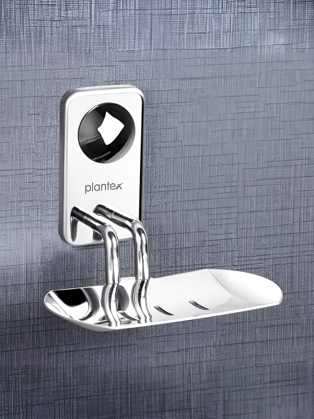Plantex Stainless Steel Glossy Finished Soap Dish