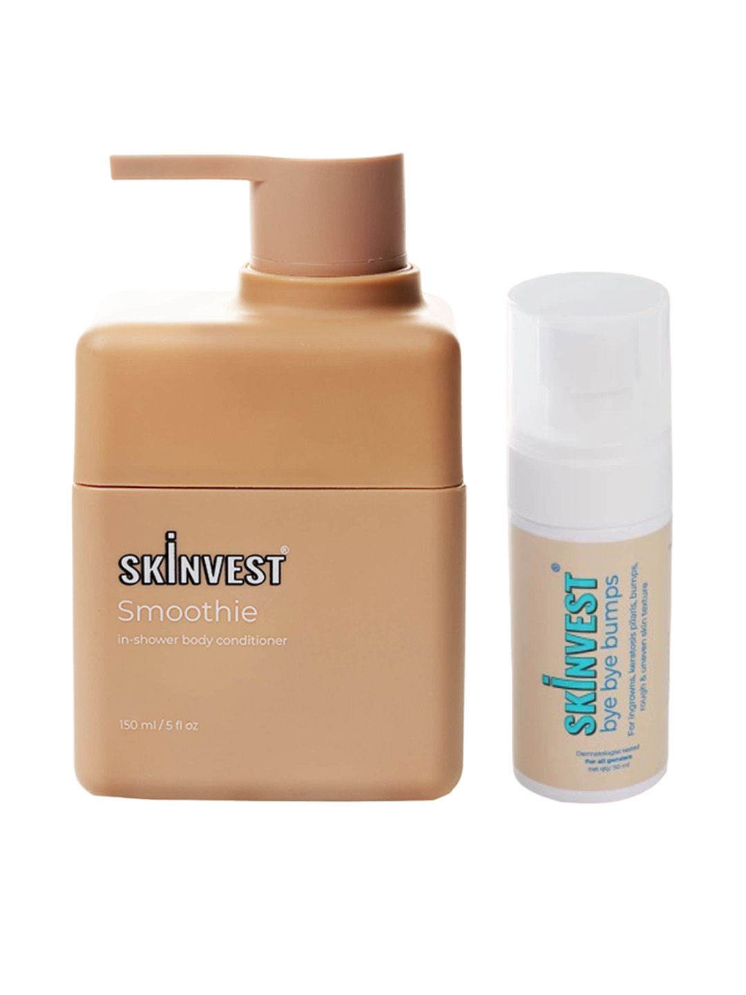 SKINVEST Smoothie In-Shower Body Conditioner -150ml & Bye Bye Bumps Exfoliating Mist -50ml