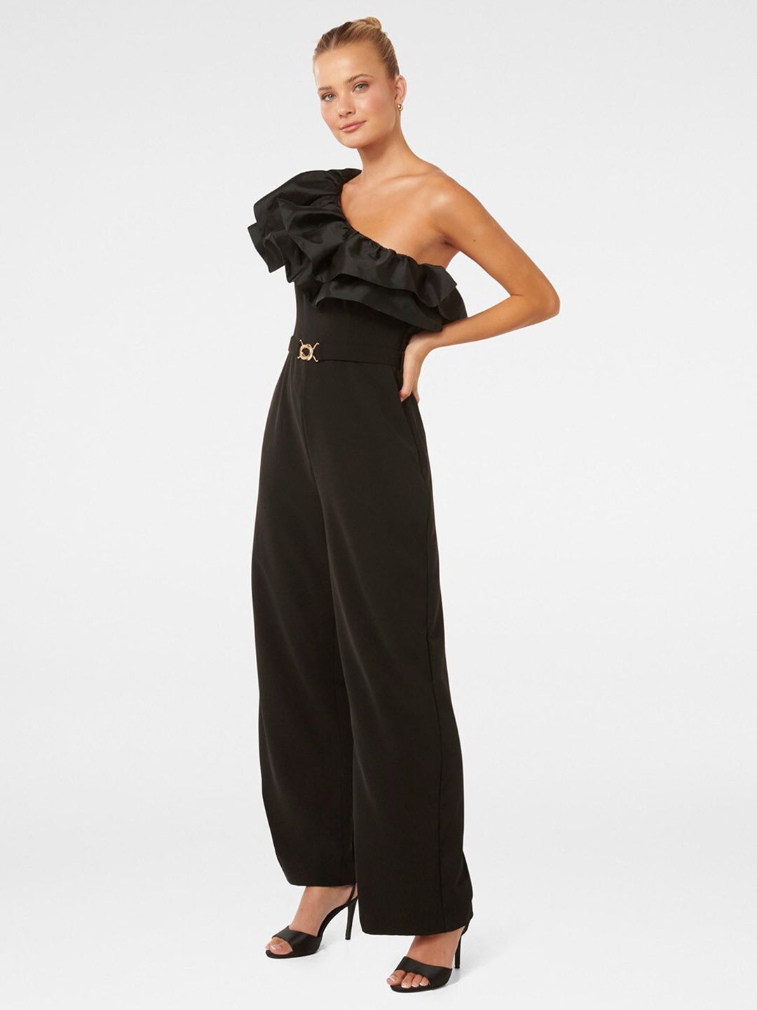 One Shoulder Basic Jumpsuit