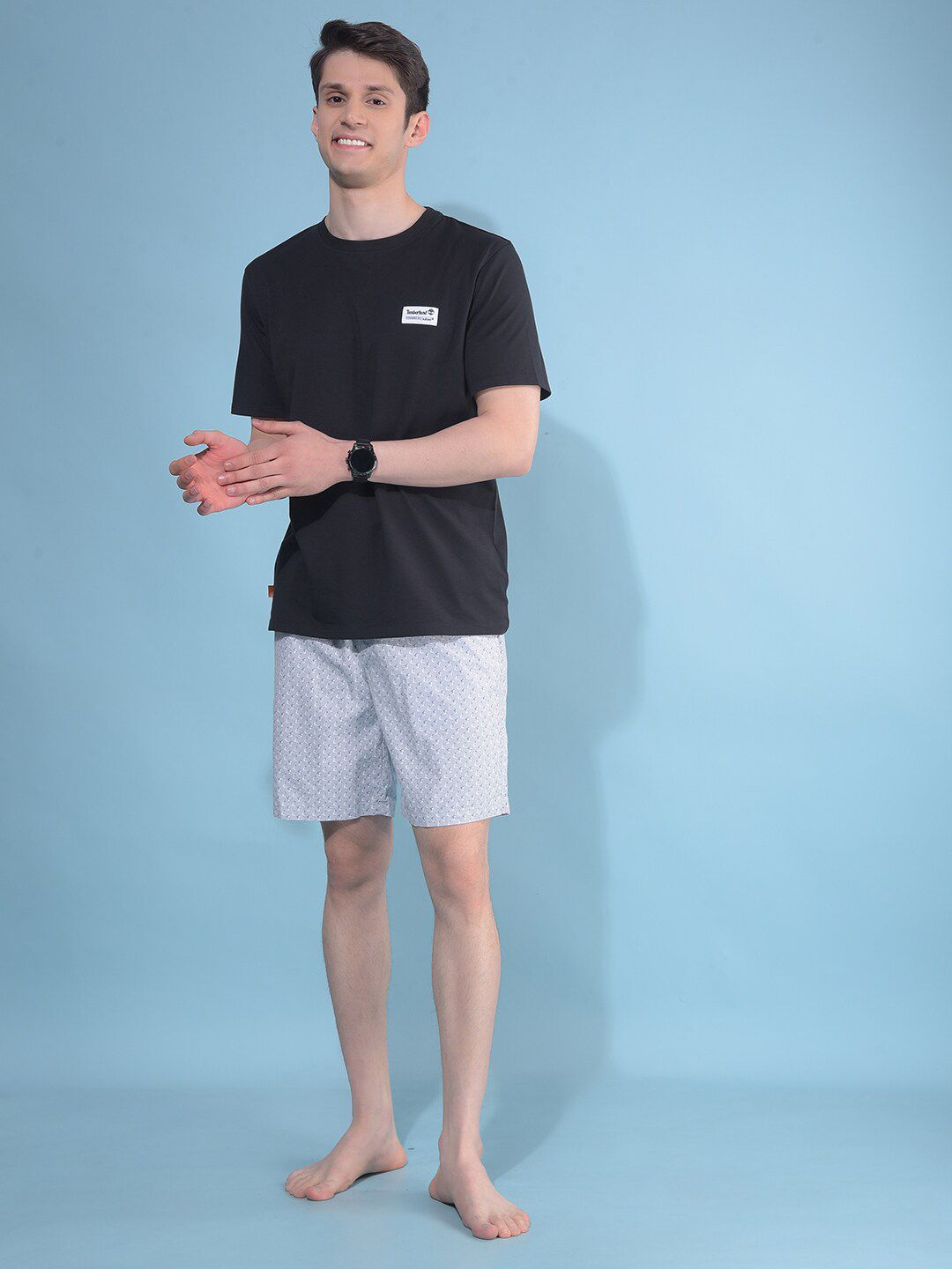 Crimsoune Club Men Printed Lounge Shorts