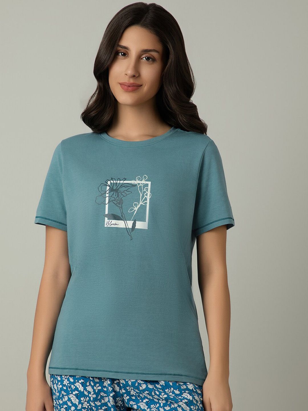 Amante Floral Printed Lounge T-shirt