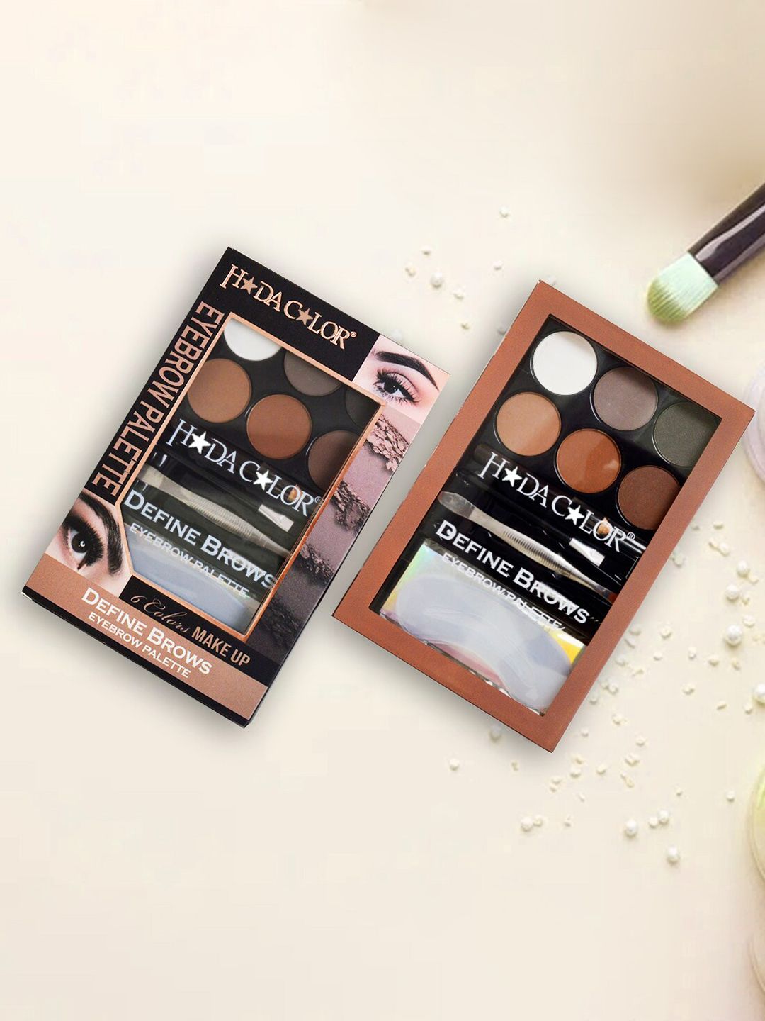 Adbeni Adbeni Huda Color Define Brows Eyebrow Palette 12.8g - Shade 02