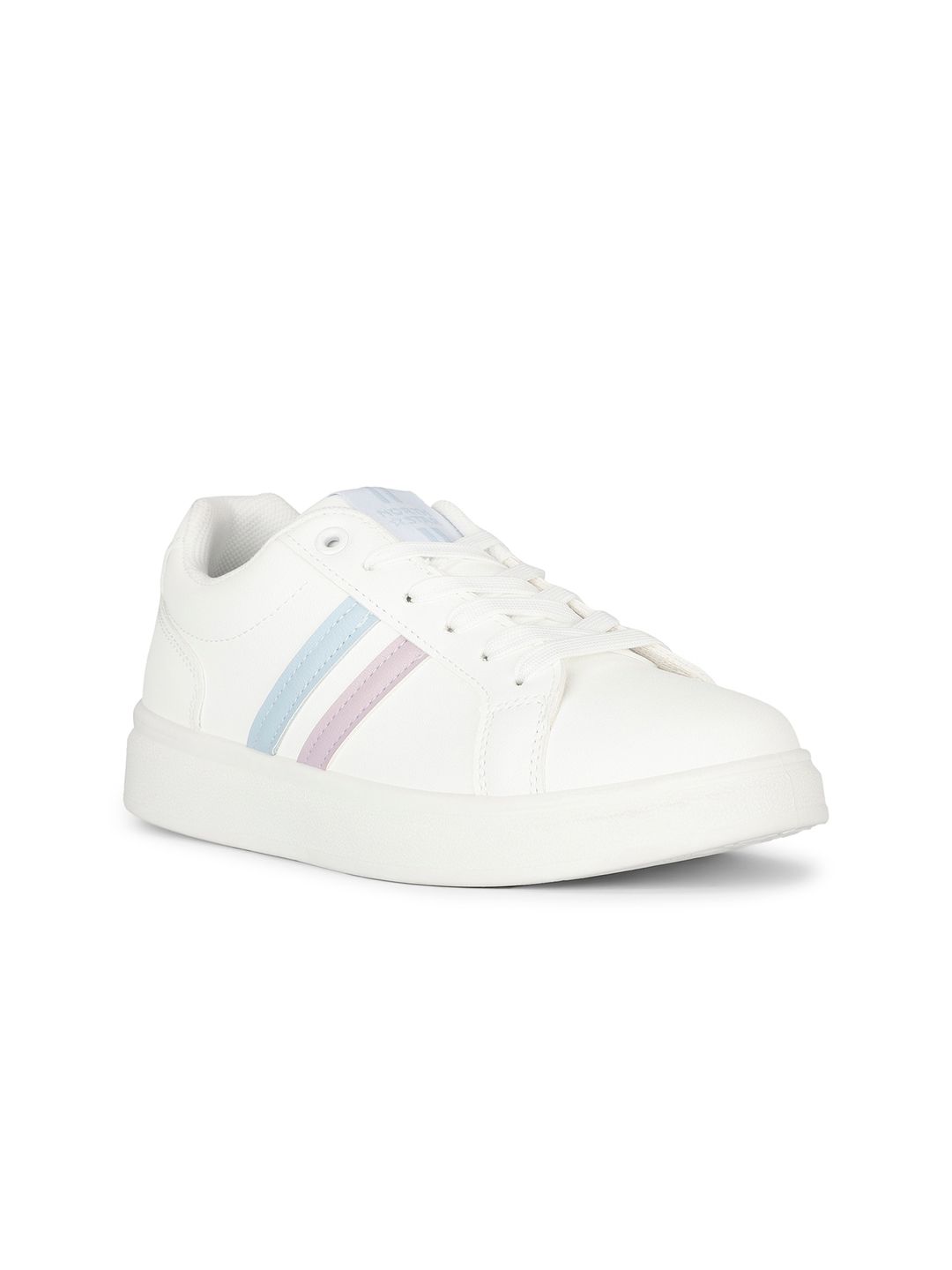 North Star Women Striped Lace Up Sneakers