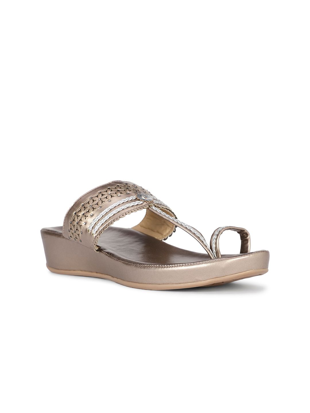 Bata Textured One Toe Wedges