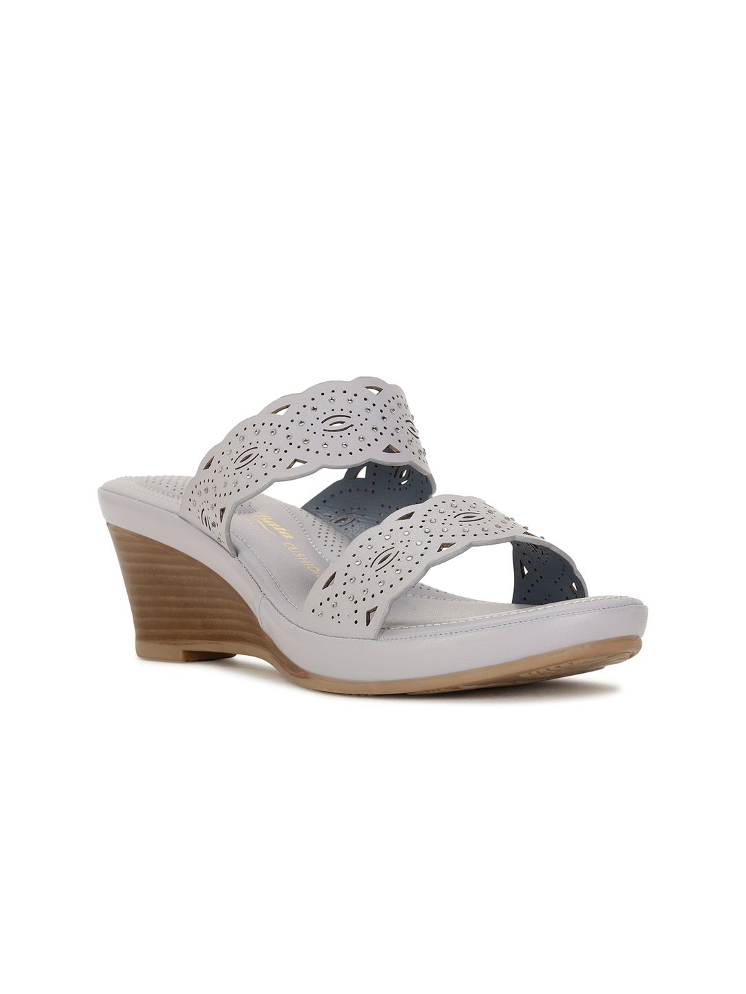 Bata comfit Textured Open Toe Wedges