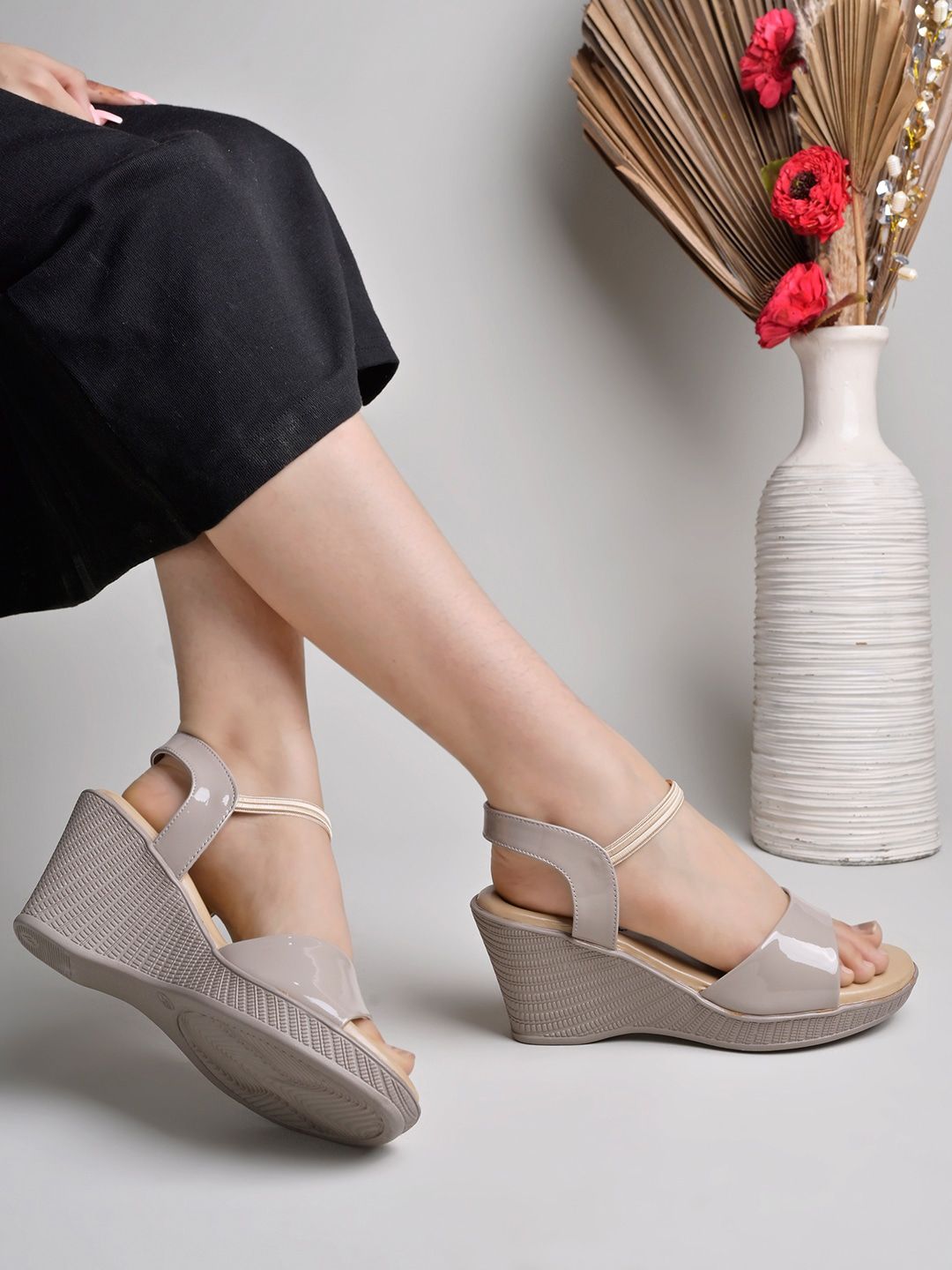 Shoetopia Open Toe Wedge Heels