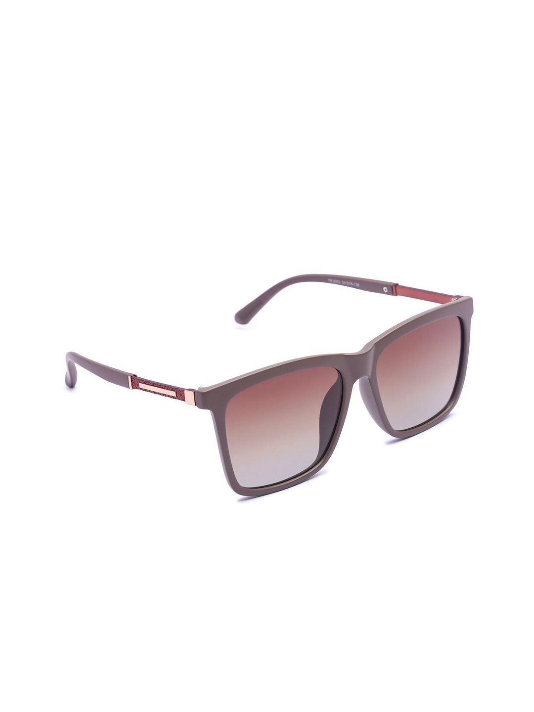 HASHTAG EYEWEAR Unisex Square Sunglasses with Polarised & UV Protected Lens TT-TR 3052 BR