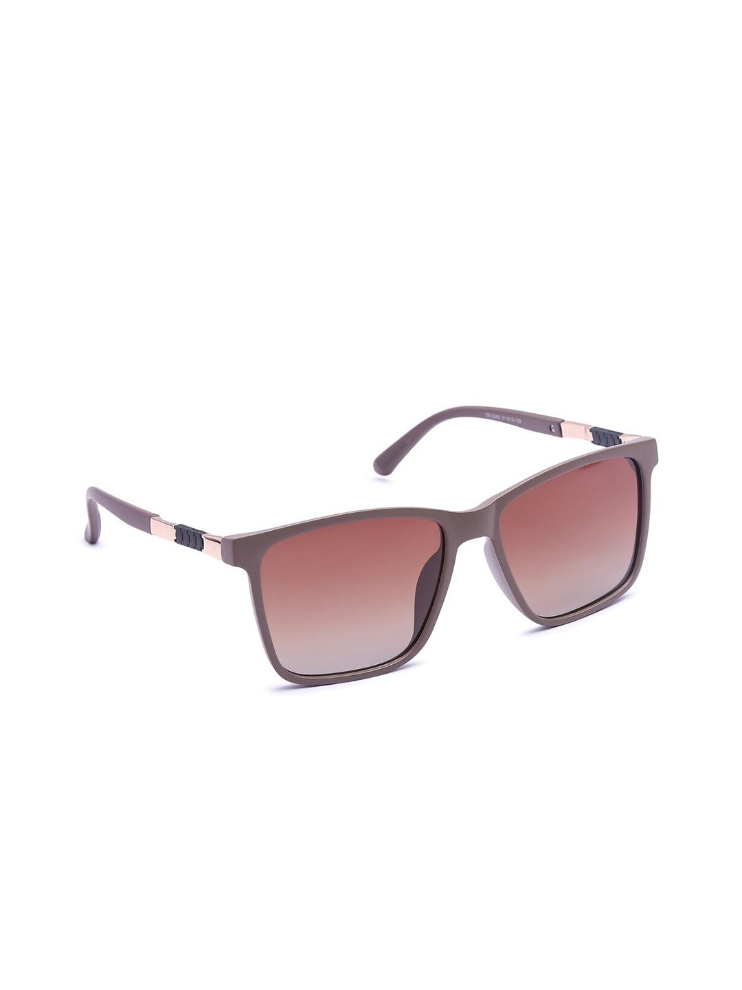 HASHTAG EYEWEAR Unisex Square Sunglasses with Polarised and UV Protected Lens TT-TR 3049